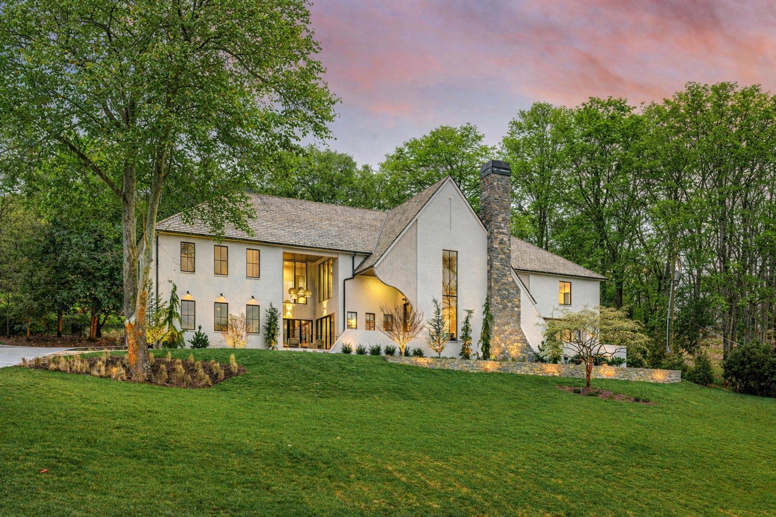1049 Overton Lea Road Nashville, TN 37220 - Photo 53 of 53 a front view of house with yard and green space