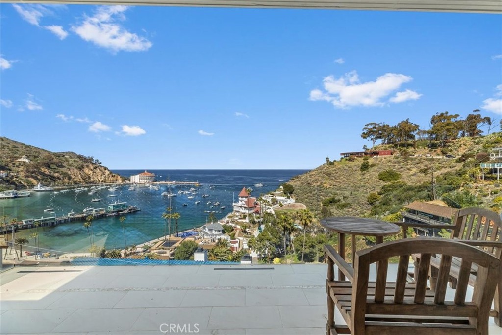 133 Upper Terrace Road Avalon, CA 90704 - Photo 43 of 72 a view of a balcony with an ocean