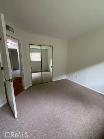 an empty room with entryway