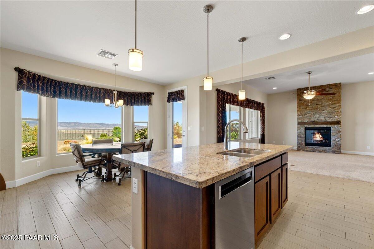 1149 Stack Rock Road Prescott Valley, AZ 86314 - Photo 11 of 85 Kitchen & Informal Dining Area