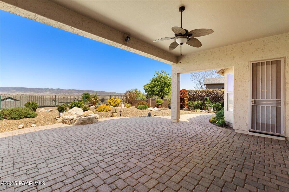 1149 Stack Rock Road Prescott Valley, AZ 86314 - Photo 35 of 85 Covered Rear Yard Patio with Views