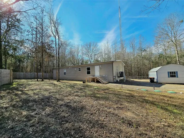 a backyard of a house