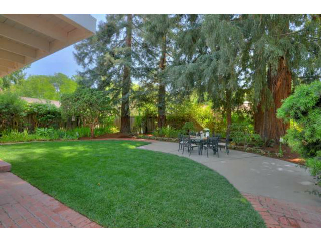 1030 Covington Road Los Altos, CA 94024 - Photo 13 of 14 a view of a table and chairs in the garden