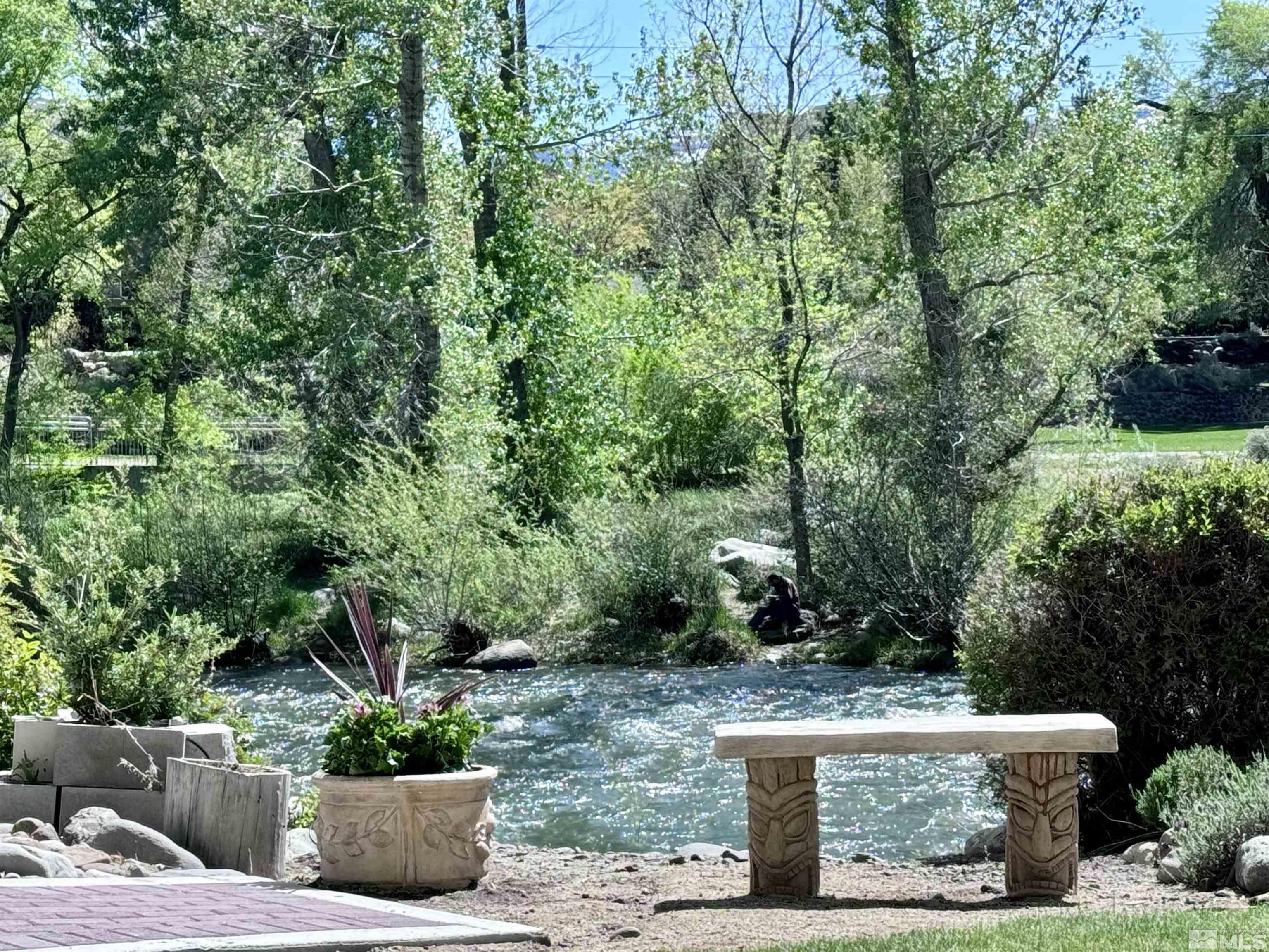 1200 Riverside Drive, Unit 1239 Reno, NV 89503 - Photo 3 of 35 a view of a garden with potted plants and large trees