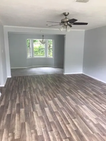 a view of a window in a room