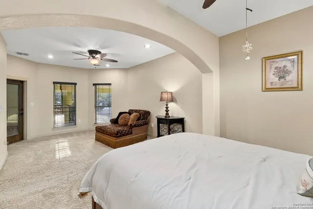 a view of balcony with furniture