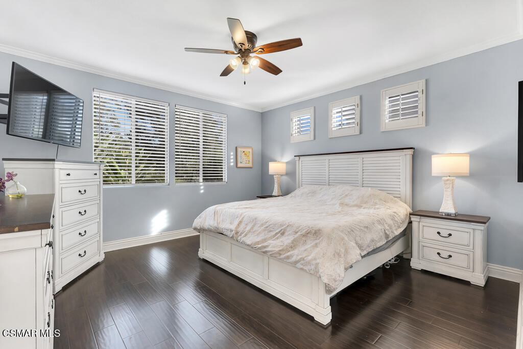 11177 Terraceridge Road Moorpark, CA 93021 - Photo 24 of 54 a bedroom with a large bed and a tv