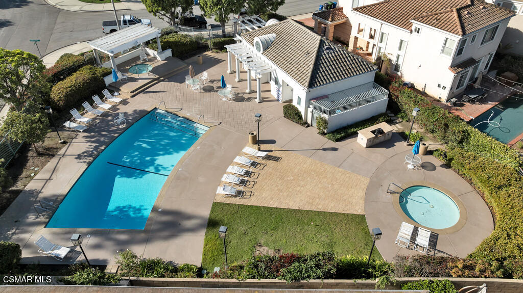 11177 Terraceridge Road Moorpark, CA 93021 - Photo 49 of 54 an aerial view of house with yard swimming pool and outdoor seating