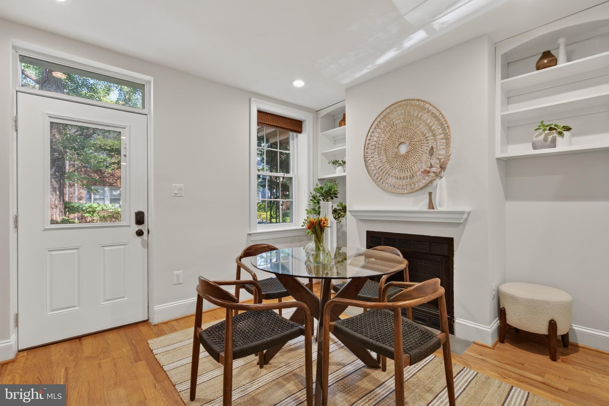 236 Warren Street Northeast Washington, DC 20002 - Photo 4 of 39 Dining Area with Fireplace