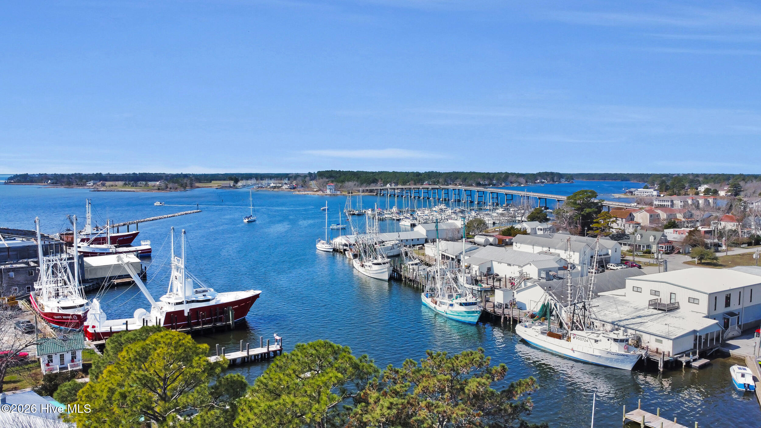 61 Spinnaker Point Road North Oriental, NC 28571 - Photo 47 of 49 Aerial View / Waterview