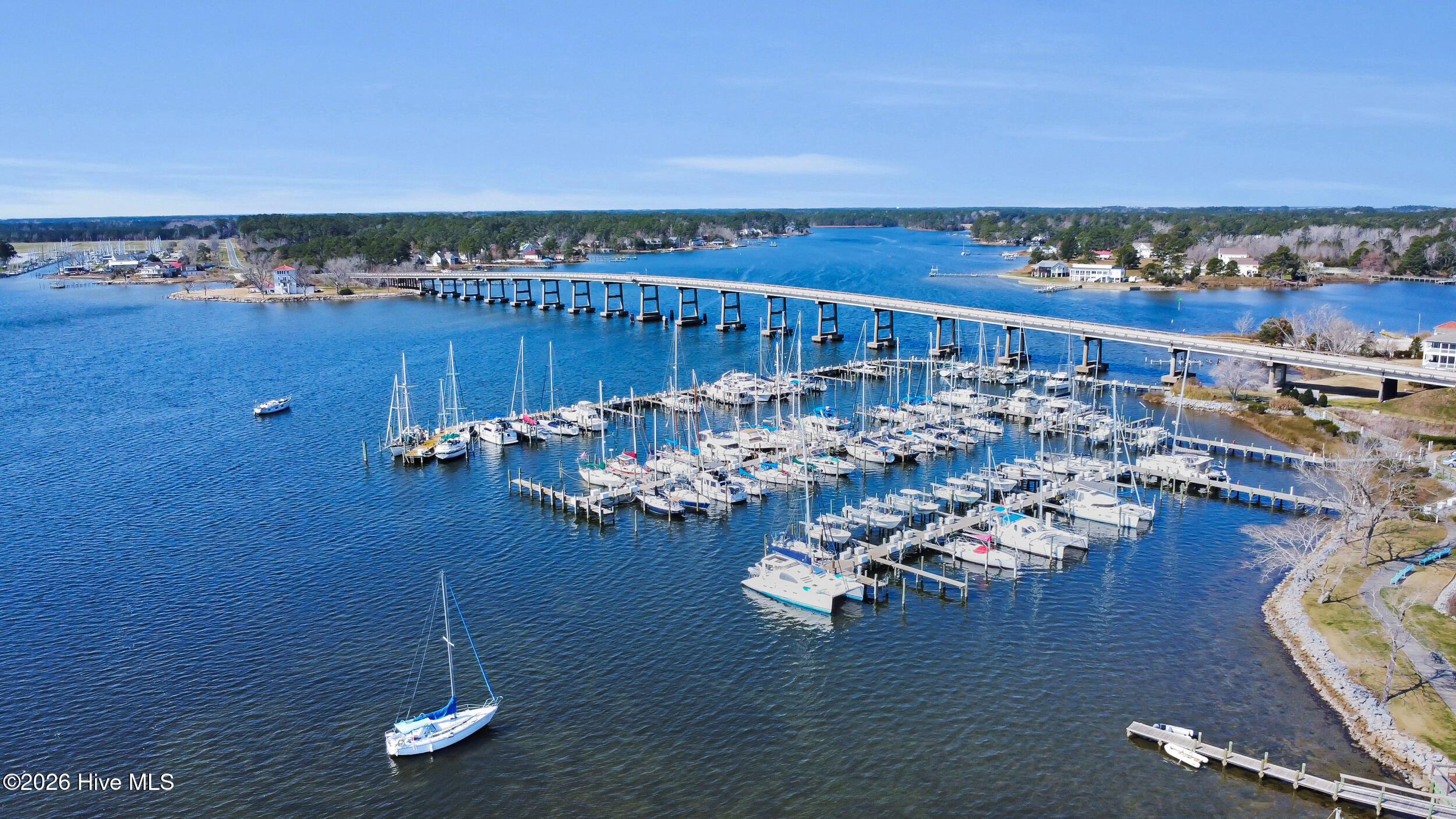 61 Spinnaker Point Road North Oriental, NC 28571 - Photo 48 of 49 Aerial View / Waterview