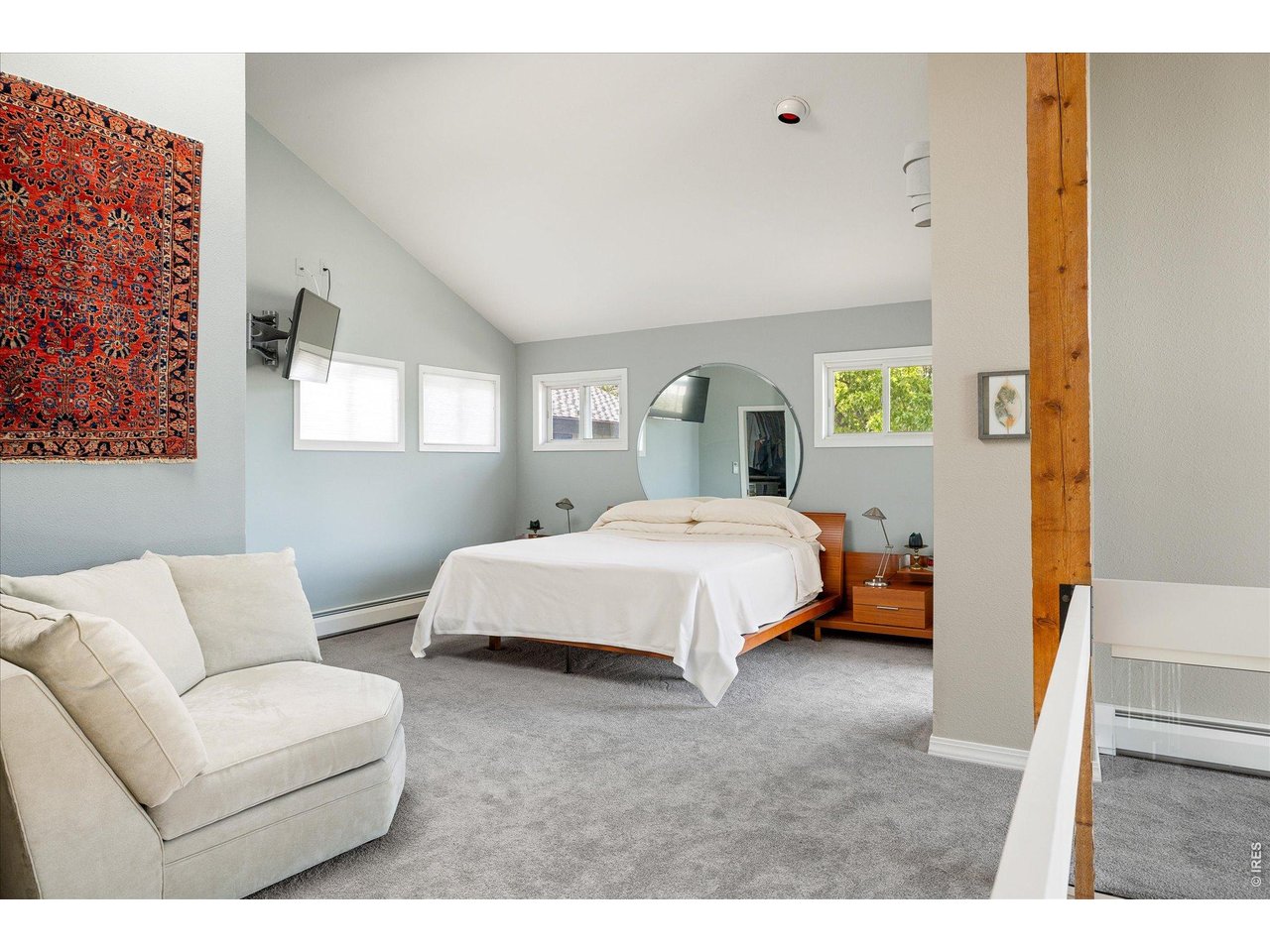 1032 Ridglea Way Boulder, CO 80303 - Photo 13 of 46 Upper level primary suite w/ vaulted ceilings