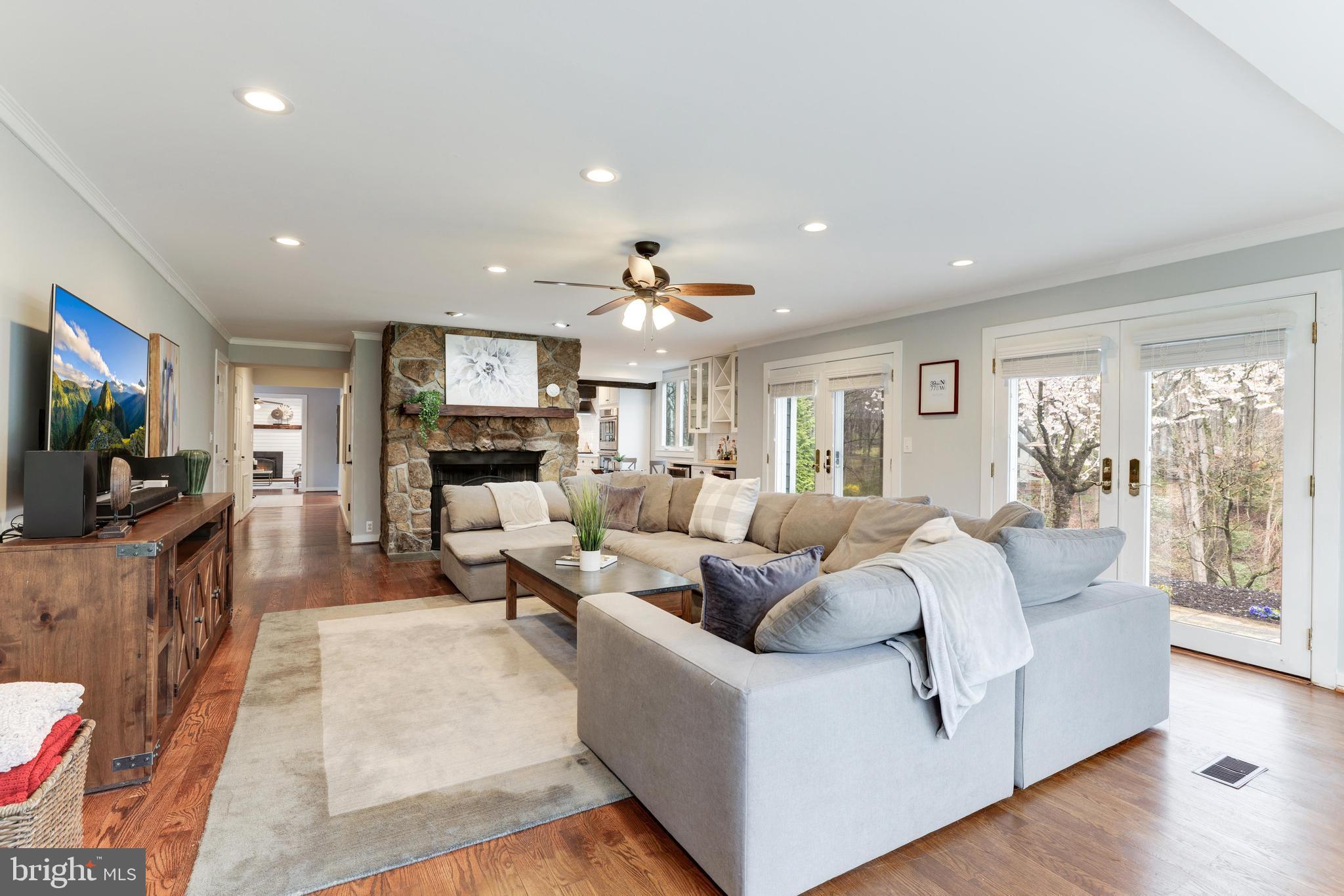 2223 Hunter Mill Road Vienna, VA 22181 - Photo 26 of 67 Huge Family room with wood burning fireplace