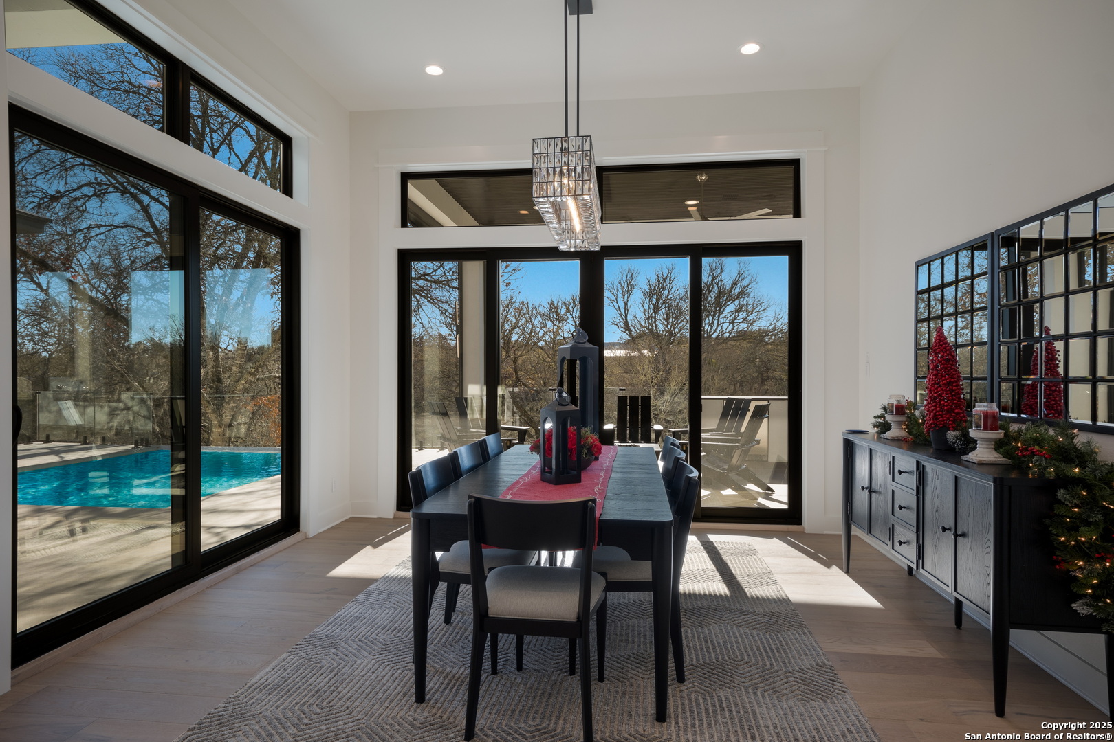 1341 Palmetto Spring Branch Spring Branch, TX 78070 - Photo 16 of 64 a view of a dining room with furniture window and outside view