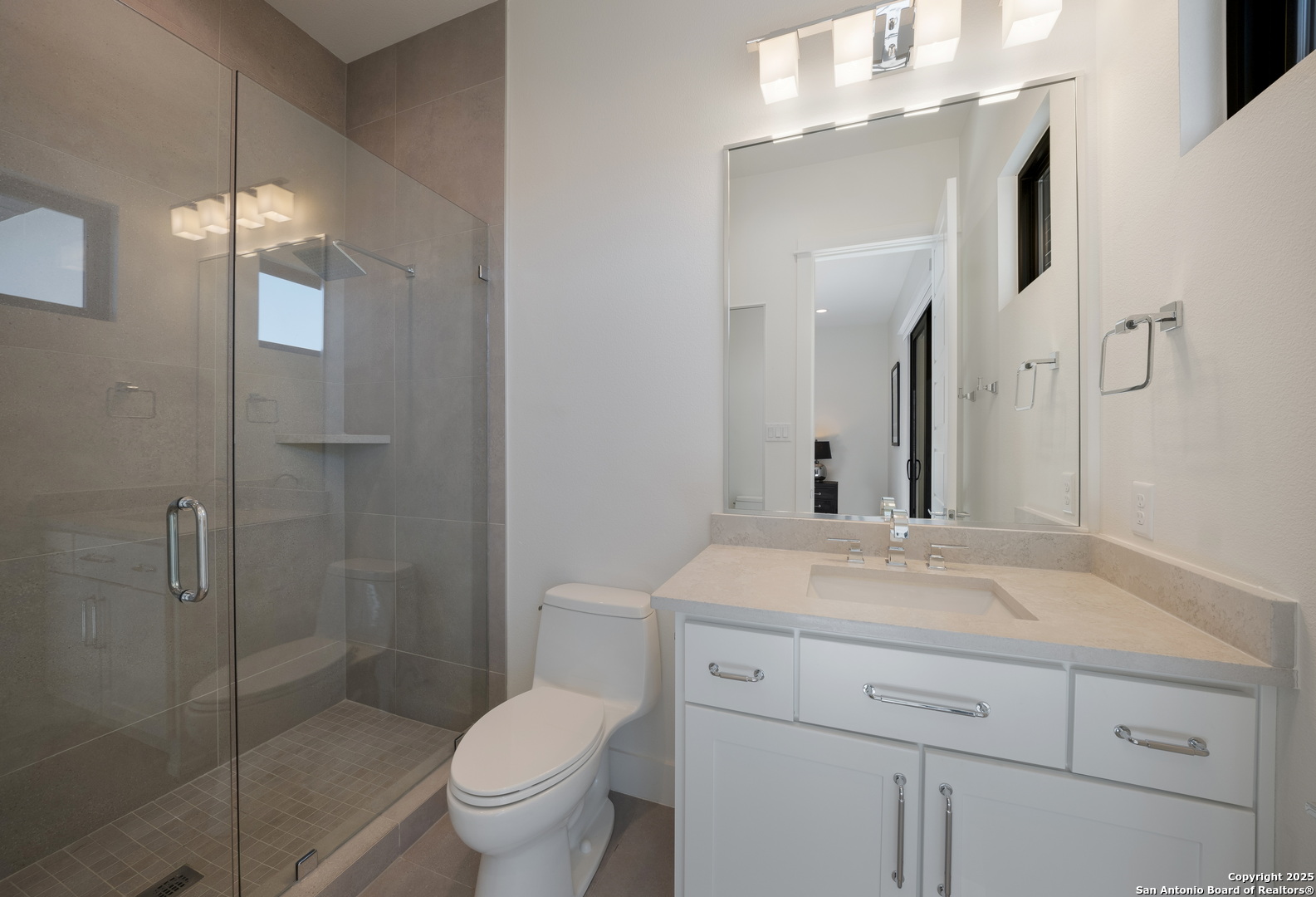 1341 Palmetto Spring Branch Spring Branch, TX 78070 - Photo 46 of 64 a bathroom with a sink a toilet and shower