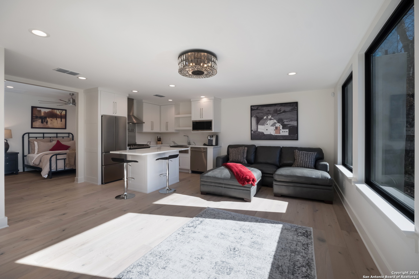 1341 Palmetto Spring Branch Spring Branch, TX 78070 - Photo 51 of 64 a living room with furniture and a flat screen tv