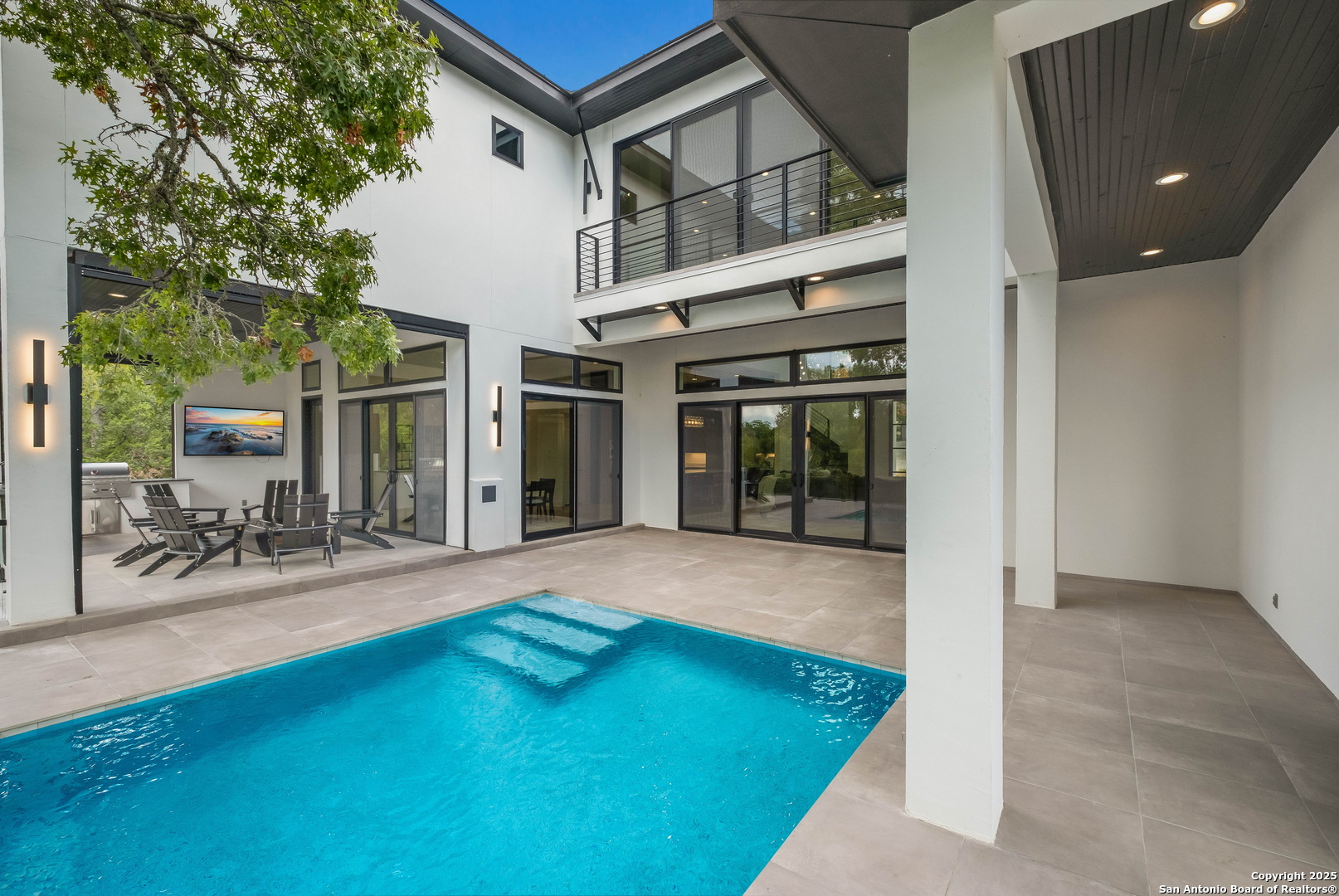 1341 Palmetto Spring Branch Spring Branch, TX 78070 - Photo 58 of 64 a view of a house with backyard and sitting area