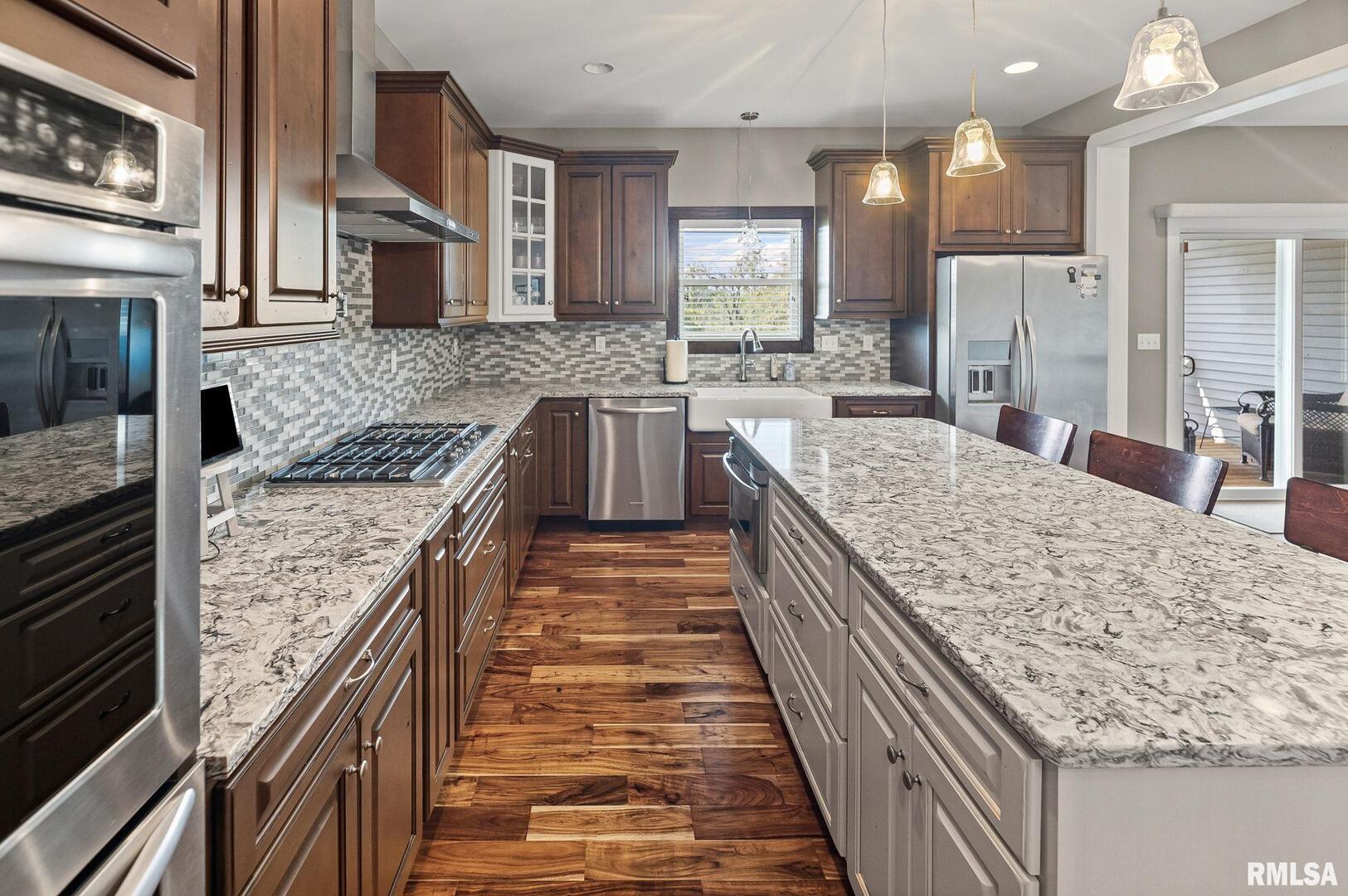 71 Ehlers Road Campbell Hill, IL 62916 - Photo 47 of 70 a kitchen with stainless steel appliances granite countertop sink stove and oven