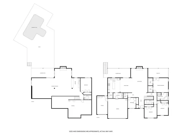 a view of a balcony with furniture