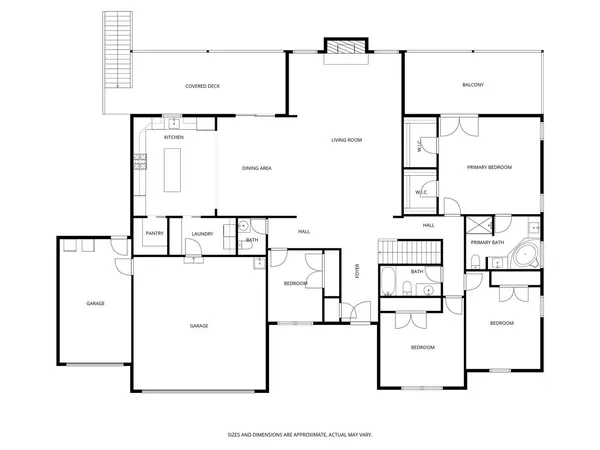 a view of a balcony with furniture