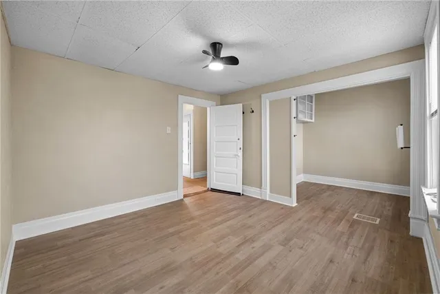 a view of an empty room