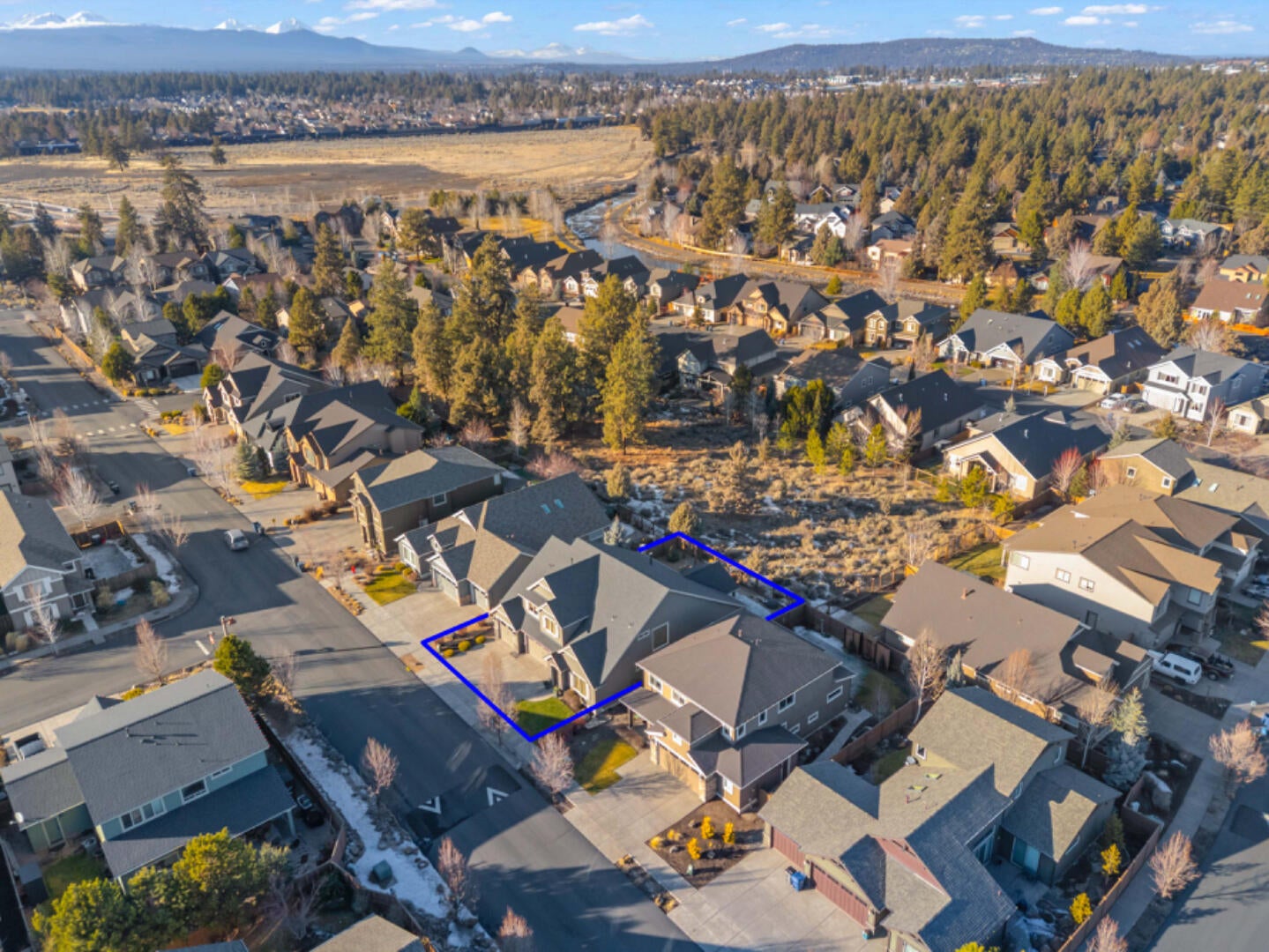 20870 Golden Gate Place Bend, OR 97702 - Photo 41 of 42 Aerial view. Lot lines are approximate.