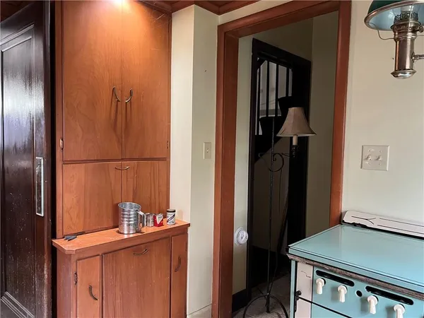 a view of storage and utility room