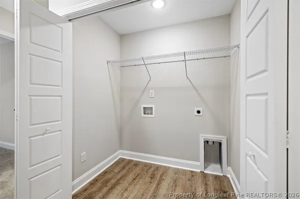 a view of a hallway with entryway