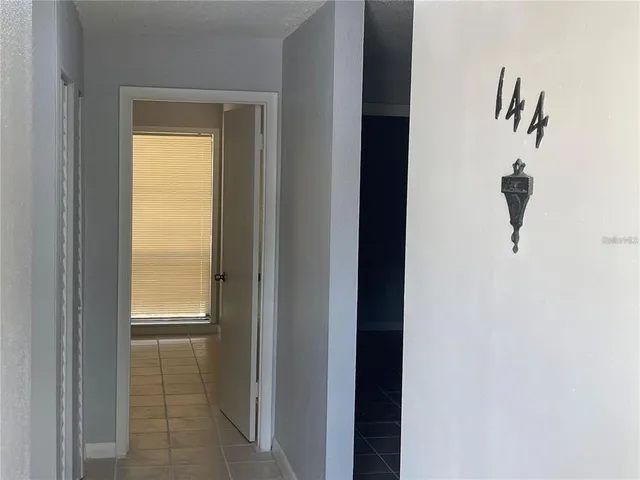 a view of a closet from a bathroom