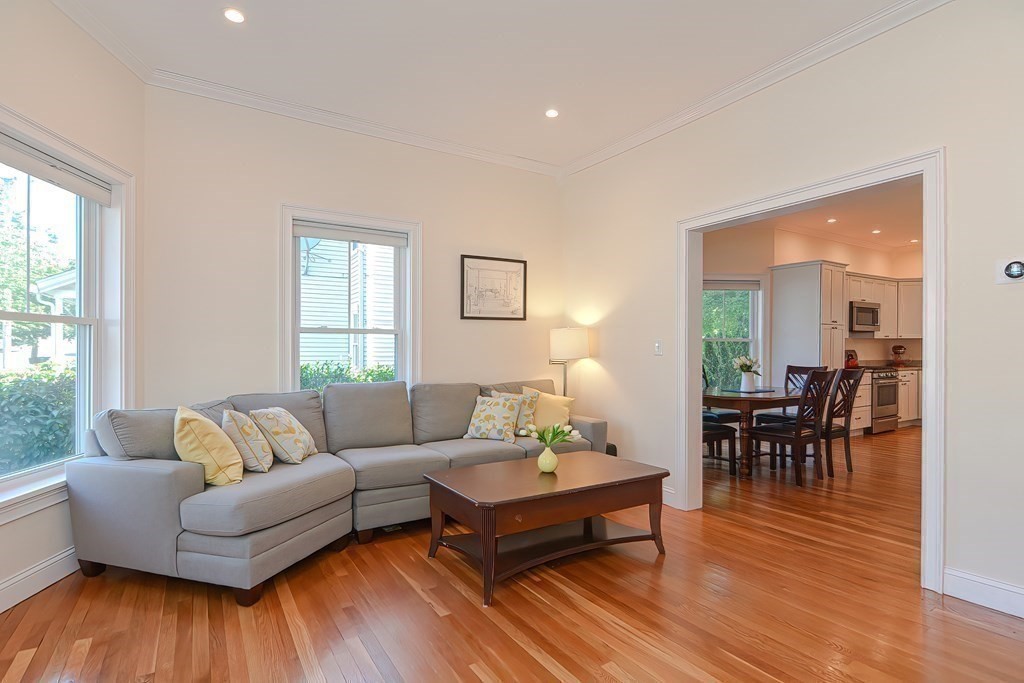 228 Cherry Street Newton, MA 02465 - Photo 17 of 42 a living room with furniture and a wooden floor