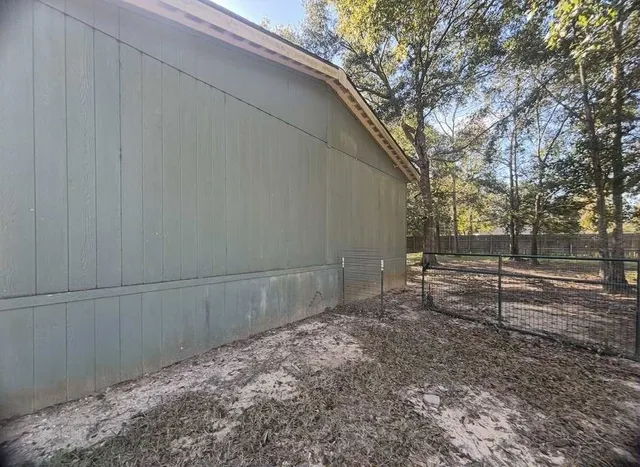 a backyard of a house