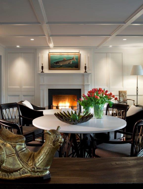 1 Twin Street Nantucket, MA 02554 - Photo 12 of 32 a living room with furniture and a fireplace