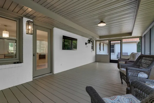 a kitchen with a stove and cabinets