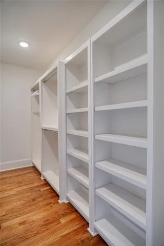 a living room with couch and a table
