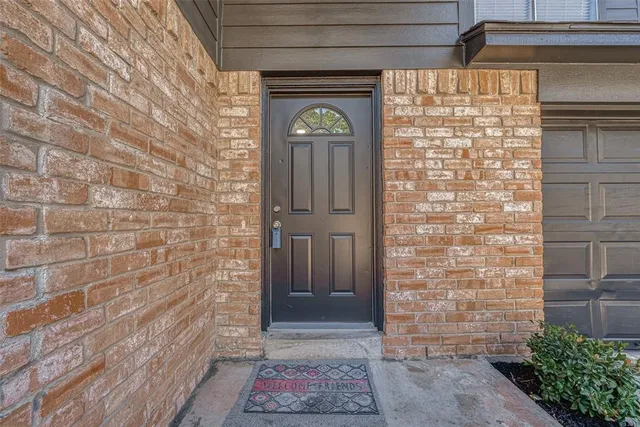 a view of a door of the house