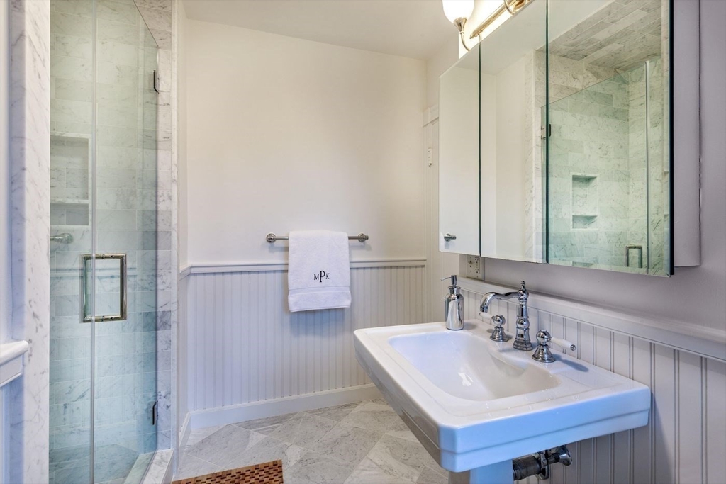 5 Main Drive Wenham, MA 01984 - Photo 31 of 37 a bathroom with a sink and a mirror