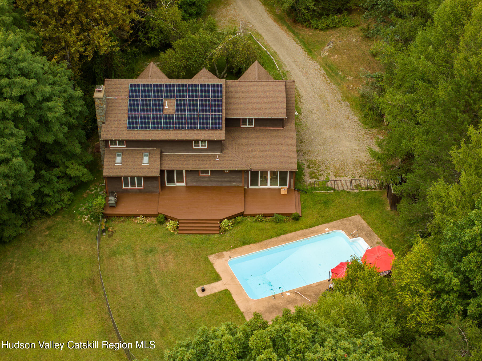 46 Webster Coon Road Red Hook, NY 12571 - Photo 24 of 27 a view of a house with pool and a yard