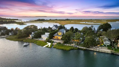 a view of a lake with a mountain