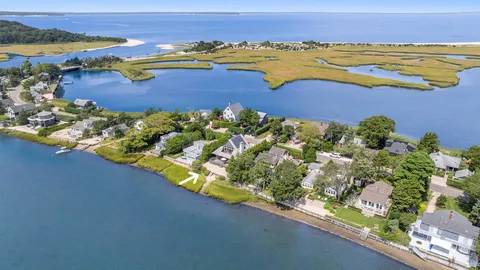 a view of a city and an ocean
