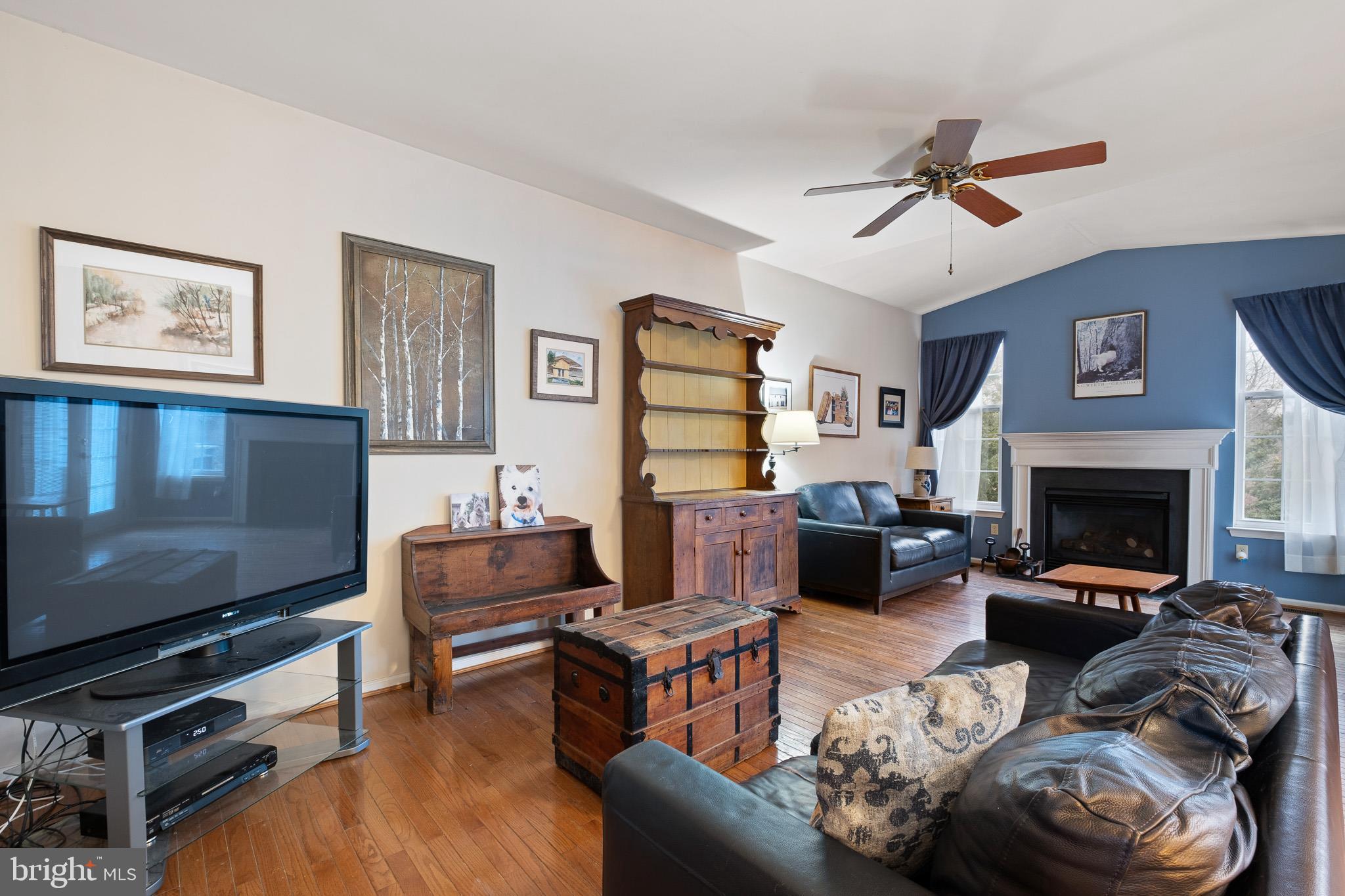 224 West Old Squaw Road Middletown, DE 19709 - Photo 18 of 43 a living room with furniture a flat screen tv and a fireplace