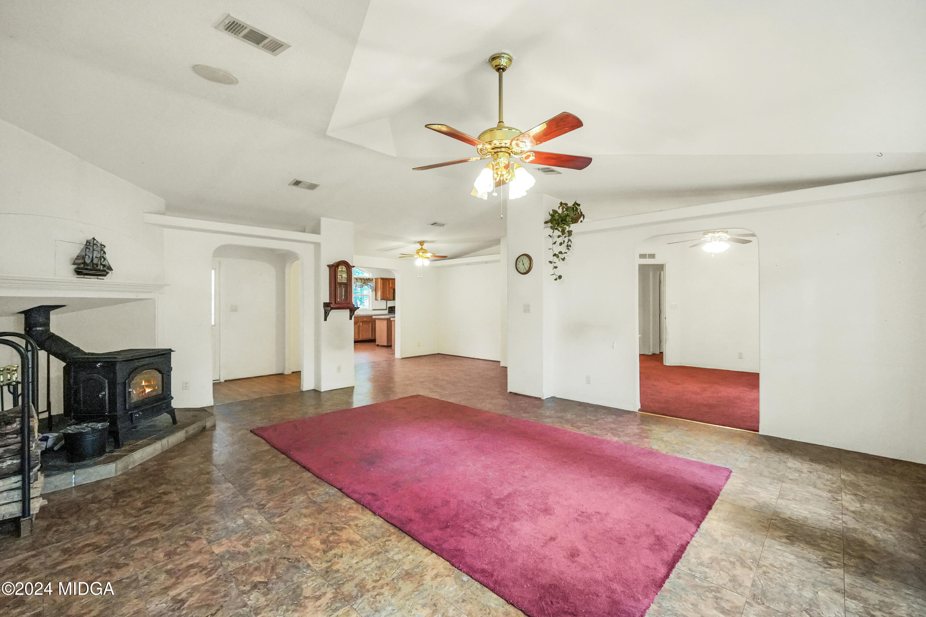 615 Fuller Road Culloden, GA 31016 - Photo 15 of 37 a living room with fireplace furniture and a rug