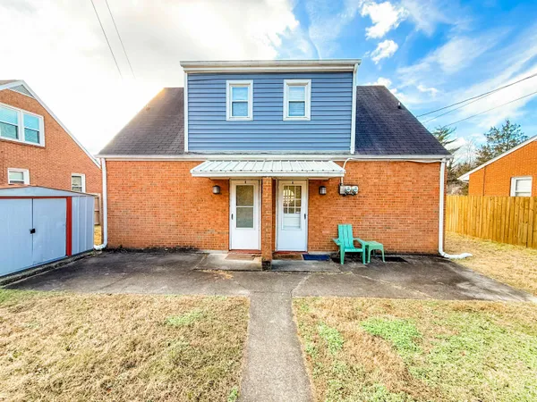 a backyard of a house
