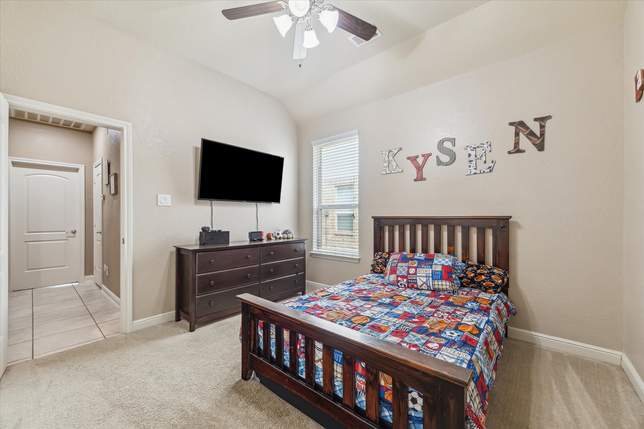 4914 Mountain Maple Trail Rosenberg, TX 77471 - Photo 19 of 24 A secondary bedroom with wonderful lighting and a great closet.