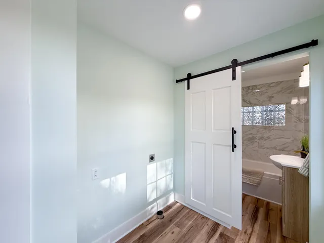 a view of livingroom with hardwood