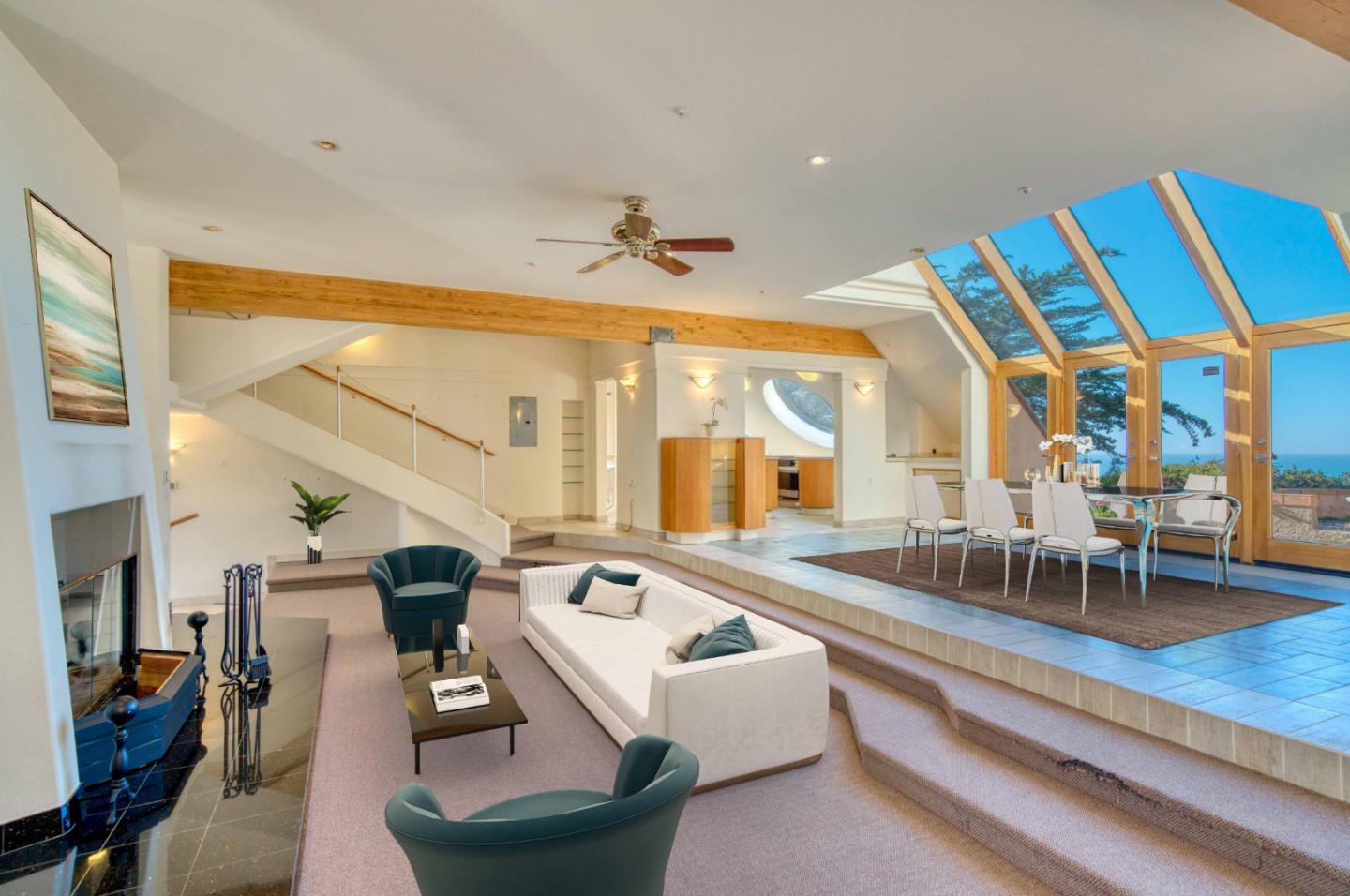775 Alta Vista Road Montara, CA 94037 - Photo 12 of 27 a living room with furniture and a large window