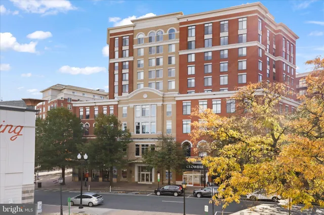 a front view of a building