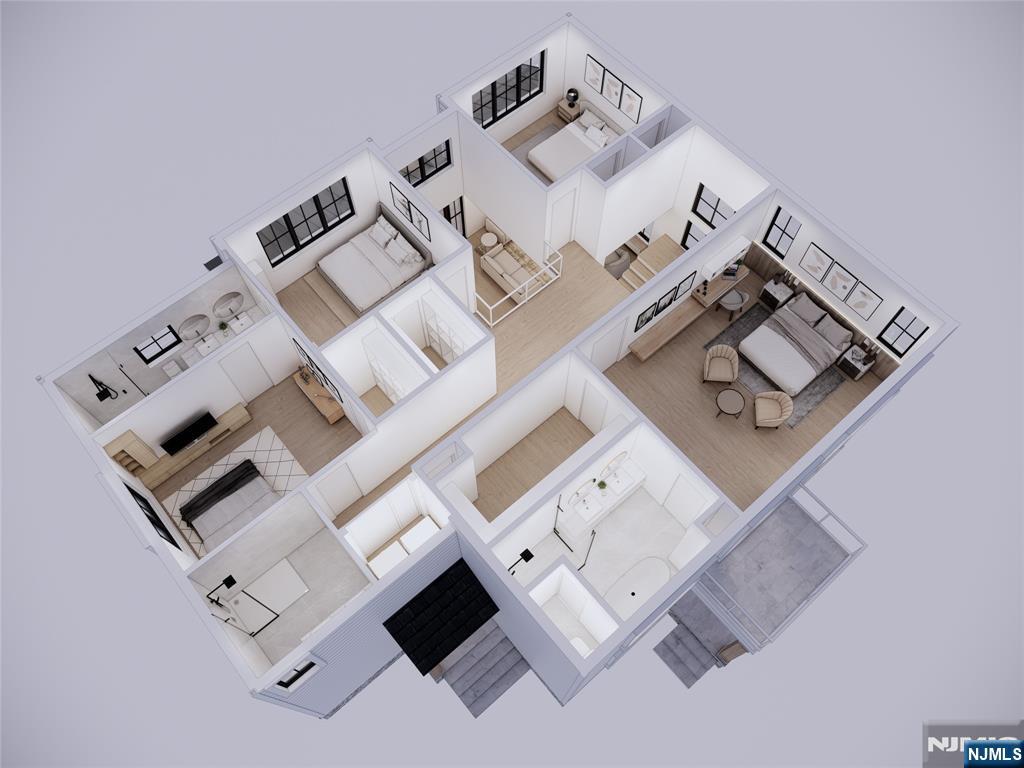 615 Shelton Road Ridgewood, NJ 07450 - Photo 5 of 10 view of living room with table and couch