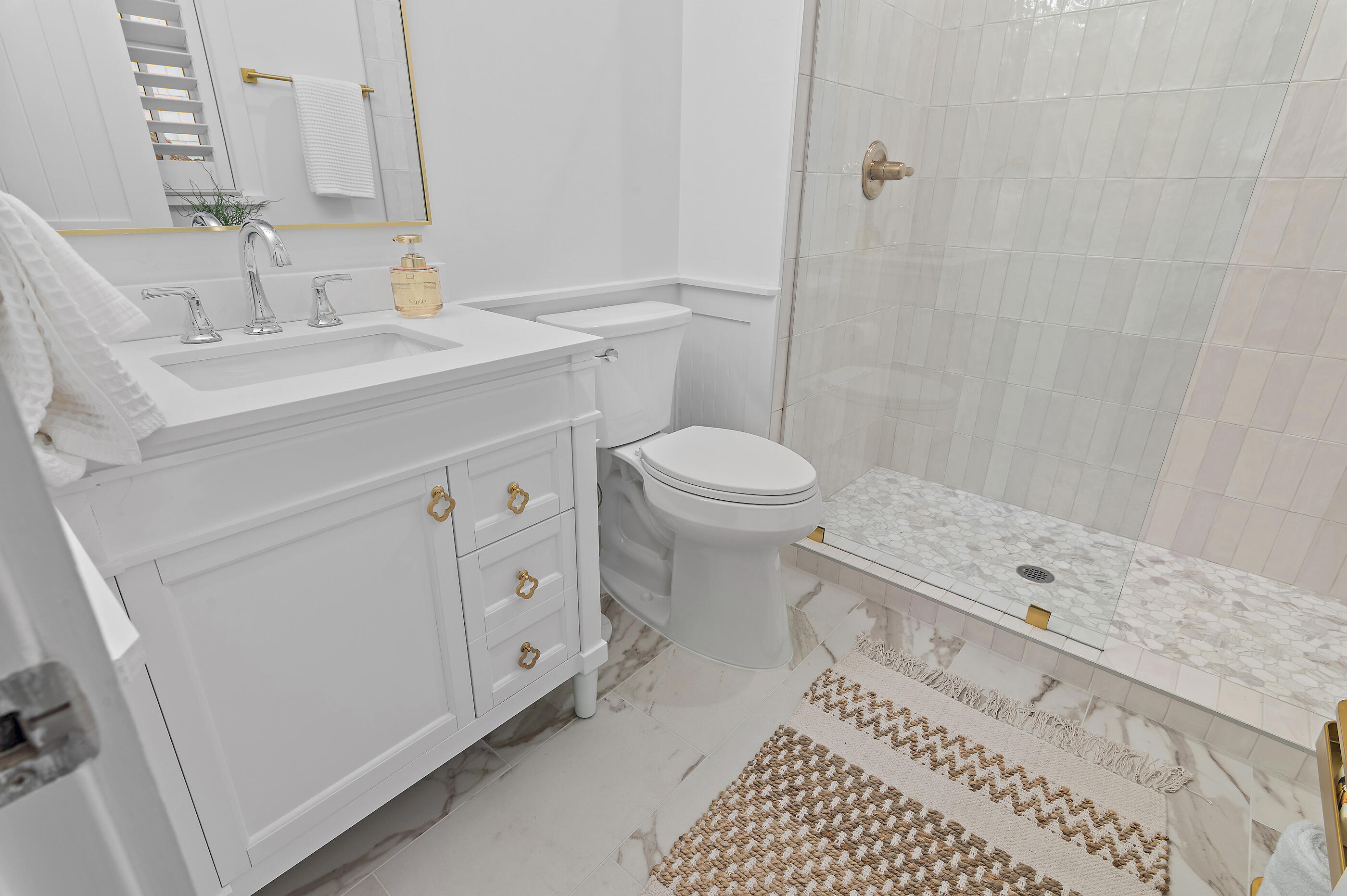 18 Olivia Lane Inlet Beach, FL 32461 - Photo 26 of 44 a bathroom with a sink a toilet and a mirror