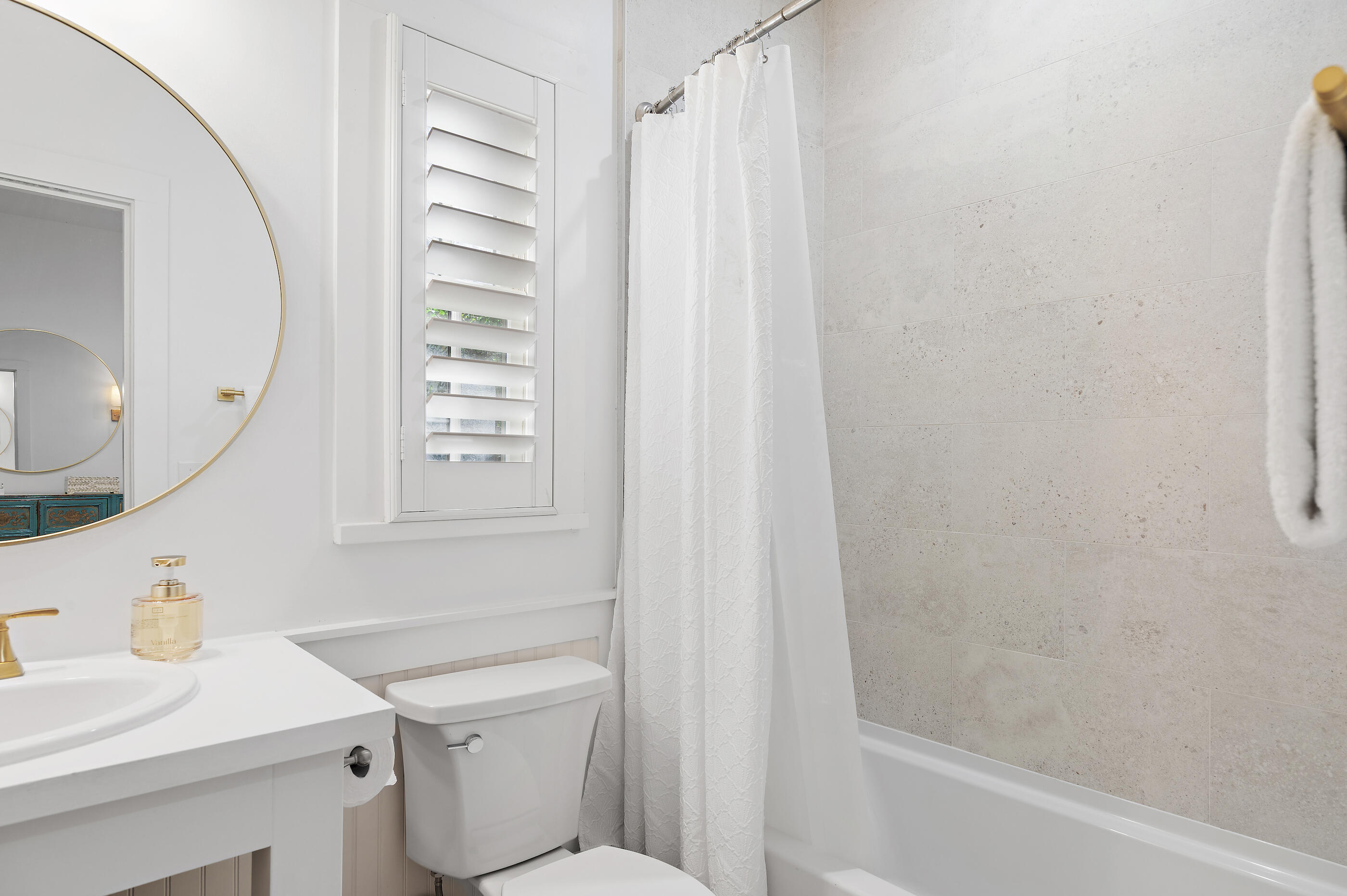 18 Olivia Lane Inlet Beach, FL 32461 - Photo 31 of 44 a bathroom with a sink a toilet and a mirror