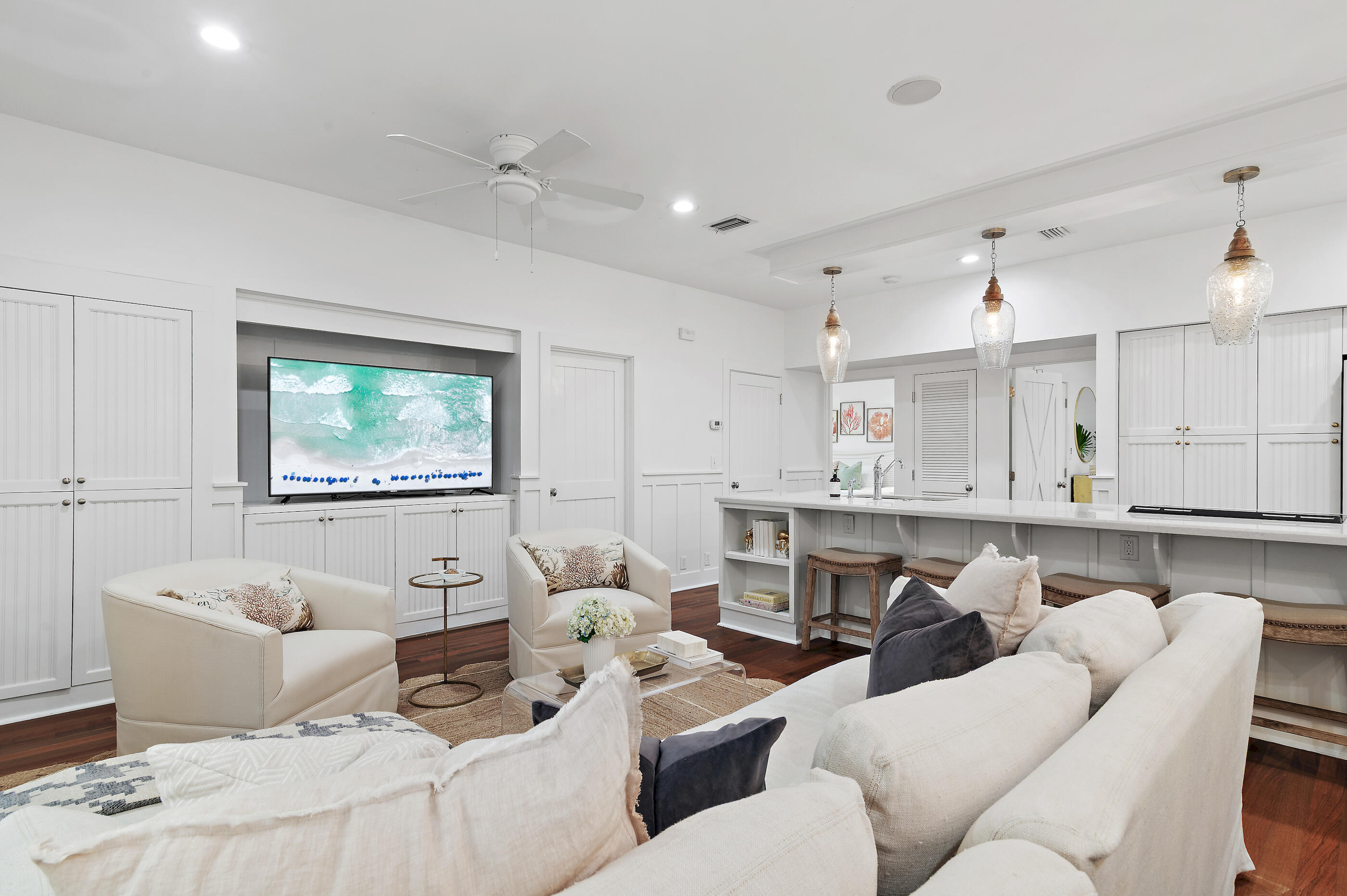 18 Olivia Lane Inlet Beach, FL 32461 - Photo 5 of 44 a living room with furniture and a flat screen tv